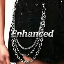 Unisex Personalized Hip-Hop Metal Pant Chain, Suitable For Cargo Pants, Jeans - Silver - View 13