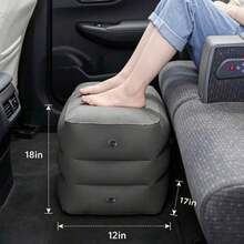 1pc Inflatable Foot Pillow, Press To Inflate, Ultra-Lightweight And Foldable, Suitable For Airplane, Train, Car, Business Travel, Nap, Adjustable Air Cushion Footrest, Unisex, Travel Essential, Travel Accessory, Summer Vacation, Back To School Supplies - Inflatable Footrest - View 3