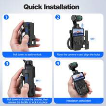 Magnetic Mount Compatible With OSMO Pocket 4/4P | With 1/4" Cold Shoe Mount, Metal Ring Multi-Function Expansion Frame, Suitable For Vlog, Fitness, Travel And Metal Surface Pocket4 Handle Grip Accessory - View 9