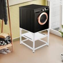 YUNRUX Washer And Dryer Pedestal With Adjustable Feet, Washer Base With Storage Compartment - 1PC - View 9