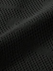 Nike Women's AS W NK CHLL KNT LS STCH LACEPOLO Knit Collar Long Sleeve TIM8390-010 - Black - View 4