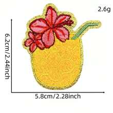 25PCS Summer Beach Iron On Patches, Sew On Embroidered Applique Repair Patch DIY Crafts Projects For Clothing Jacket Jeans Pants Dress Backpack Hat Decorations Gifts - Multicolor - View 11