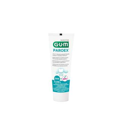 GUM Paroex 0,06% Pasta de Dientes Prevención Diaria 75ml - Sistema Antiplaca Doble, Protección Oral