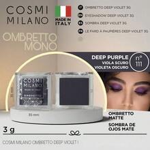 COSMI MILANO Made In Italy Holographic Shimmer Single-Color Eyeshadow Ultra Fine Pigments Three-Dimensional Iridescence Effect, Easy To Apply Without Flaking Long-Lasting Essential Eye Make-Up For Women Ideal Spring Summer Gift Birthday Party Daily Look And Event - 深紫色 - 查看 5