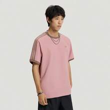 Adidas Trefoil SS TEE U Loose Casual Sports Short Sleeve T-Shirt - Pink - View 2