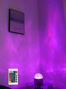 1 cái/2 cái đèn chiếu hiệu ứng sóng gợn LED có điều khiển từ xa, màu sắc tùy chỉnh, đèn chiếu đêm phòng ngủ, rạp phim tại gia, đèn chiếu trần tạo không khí lãng mạn, đèn chiếu trang trí đa cảnh cho các dịp lễ - Nhiều màu - Xem 14