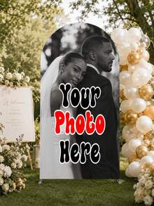 1pc Elastic Banner Arch Backdrop, Personalized Custom Multi-Size Arch Decor, Suitable For Dome Background Frame Custom Arch Backdrop Set, Create Festive Atmosphere, Multiple Sizes Available, Perfect For Birthday And Theme Parties - Multicolor - View 8