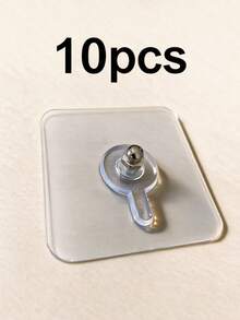 Reusable Invisible Seamless No-Drill Adhesive Hooks For Home Kitchen Screw Mounting - A - View 15