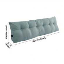 Ultra-Soft Triangular Wedge Pillow For Bed Headboard Support – Light Grey & Dark Grey Dual-Tone Design | Removable Washable Cover | Built-In Side Pocket For Remote/Book/Phone | Large Bolster Cushion Shape Fits Double Beds | Comfort-Focused Backrest F - Light Grey - View 10