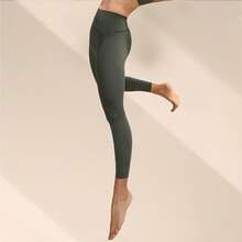 Celana Legging Yoga Ketat Panjang Pendek Adidas untuk Wanita - Grey - View 2