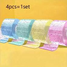 Multifunctional Colorful Nano Double-Sided Tape, Random Color Series, Large Size, Glossy Transparent Nano Double-Sided Tape, Reusable, Strong Adhesive, Suitable For School Decoration, DIY Decoration, Scrapbooking - Multicolor - View 12