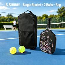 4pcs New Outdoor Pickleball Paddle Set, Training Pickleball Paddles, Fiberglass Paddles - B - View 2