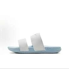 Nike Offcourt DUO SLIDE Women's Comfortable, Durable, Non-Slip, Breathable Slides Blue/White - White - View 2