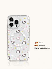 Miniso HelloKitty 透明膠帶無線磁吸充電手機殼，防滑防摔防指紋，適合 iPhone 18Duo 18pro 18promax、Android 系列 Galaxy S22 S23 S24 S25 S26、Apple 17 17Air 17pro 17promax、11 12 13 14 15 16pro 16promax 14Plus 15Plus 16Plus 16pro 16promox XR，節日禮物手機殼 - 透明3 - 查看 1