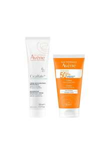 Avene [حزمة] كريم أيفين سيكالفيت+ المرمم الواقي 100 مل + كريم واقي الشمس SPF50+ 50 مل - سيكالفات++ واقي من الشمس - مشاهدة 1