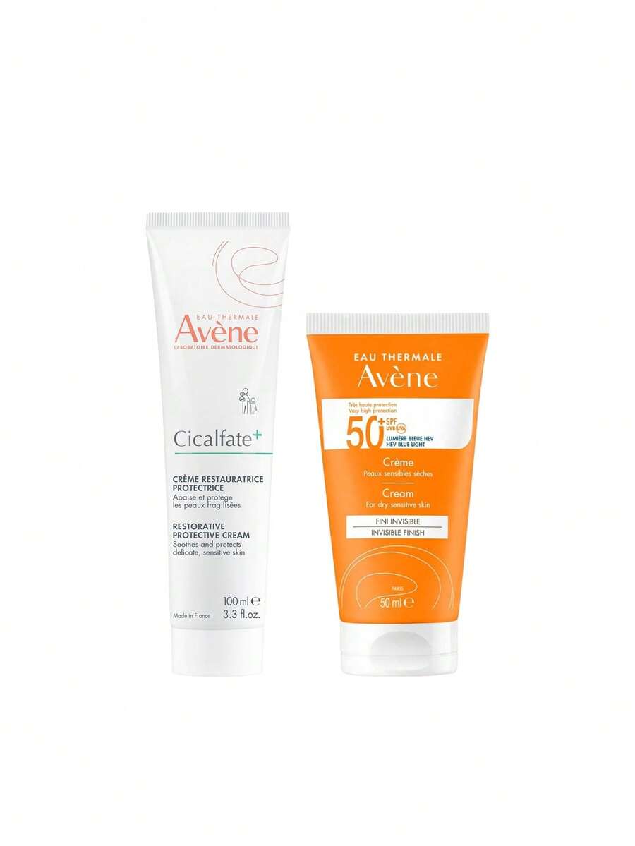 Avene [حزمة] كريم أيفين سيكالفيت+ المرمم الواقي 100 مل + كريم واقي الشمس SPF50+ 50 مل - سيكالفات++ واقي من الشمس - مشاهدة 1