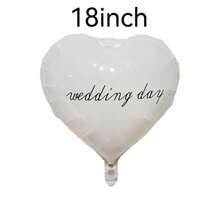 Heart Shaped White 18 Inch Wedding Balloons Decor Self Sealing Valved Easy Inflate Wedding Anniversary Romantic Party Decor Kit - View 4