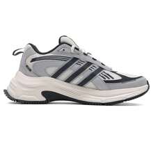 Sepatu lari low-top adidas yang menyerap guncangan, tahan lama, dan memiliki ventilasi udara, cocok untuk balap dan perjalanan di perkotaan, unisex, warna abu-abu muda. - Light Grey - View 5