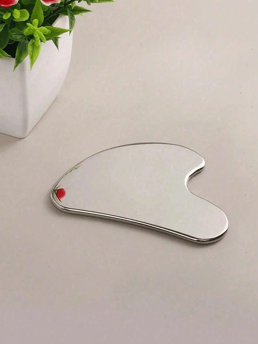 2pcs Heart Shaped Facial Gua Sha Massage Tool Set, Smooth Round Edge Skin Friendly Scraping Board For Face Neck Hand Body Lifting Relaxation, Fun Back To School Dorm Daily Skincare Beauty Accessory