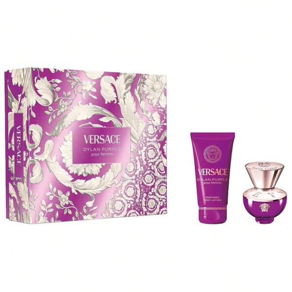 Versace Dylan Purple Eau De Parfum Spray + Body Lotion