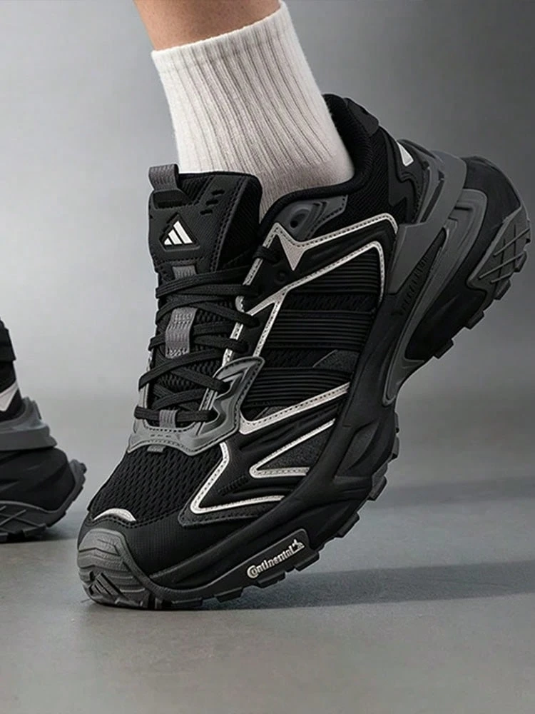 Adidas XLG STORM EDGE Comfortable Non-Slip Chunky Sneakers Unisex Black - Black - View 1