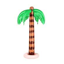 Inflatable Palm Tree Decoration, Hawaiian Tropical Theme Adult Party Decor, Summer Beach Theme Party Photo Props, Pool And Birthday Party Supplies - Multicolor - View 5