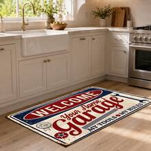 1pc Illustration Pattern Door Mat Kitchen Drain Mat Polyester Non-Slip Absorbent Quick-Dry Floor Mat Kitchen Sink Countertop Mat Home Living Room Bedroom Bathroom Decorative Mat Pet Mat Holiday Home Gift - Multicolor - View 3