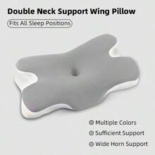 Ergonomic Memory Foam Butterfly Neck Pillow, Suitable For Back Sleepers And Stomach Sleepers, Butterfly Memory Foam Pillow, Ergonomic Neck Support And Relaxation Function, Suitable For Back/Side Sleepers, Helps Improve Sleep Quality, Gift For Family, Suitable For All Seasons - Butterfly-shaped Memory Pillow - View 11