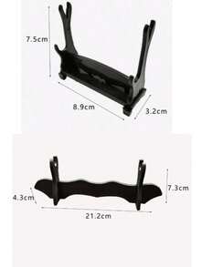 1/2PCS Multi-Style Sword Model Display Stand, Mini Weapon Figure Holder Desktop Collection Display Rack, Universal Long/Short Sword Display Base, Toy Knife Storage Rack. (Please Check Size Before Ordering) - Black - View 21