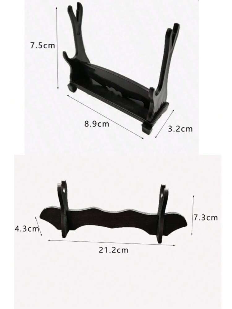 1/2PCS Multi-Style Sword Model Display Stand, Mini Weapon Figure Holder Desktop Collection Display Rack, Universal Long/Short Sword Display Base, Toy Knife Storage Rack. (Please Check Size Before Ordering) - Black - View 20