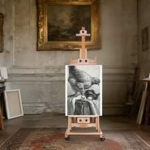 YUNRUX Artist Easel With Wheels Floor-Standing Height-Adjustable Display Art Painting Stand - 1PC - 查看 8