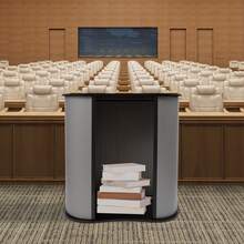 40*90*90cm Foldable, Detachable Trade Show Counter, Portable Reception Desk For Exhibitions - Black - View 5