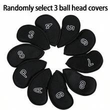 Golf Iron Club Head Covers, Protective Sleeve, Mesh Fabric Wear-Resistant, Thermal Lining, Protects Golf Iron Heads From Scratches, Simple Classic Style - Multicolor - View 17