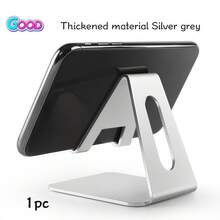 1pc Metal Mobile Phone Stand, Portable Phone Holder, Transparent Desktop Phone Bracket, Suitable For Various Smartphones, Tablets, Desktop Accessories And Home Office Supplies - Rose Gold - View 11