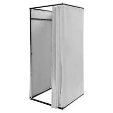 YUNRUX Clothing Store Walk-In Closet, Freestanding Temporary Privacy Room - 灰色 - 查看 5