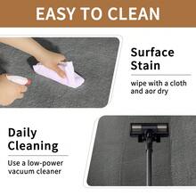 Sour Lemon Carpet  Rugs Living Room Large 120 X 170, Rugs For Bedroom, Washable Area Rugs Anti Slip Fluffy Rug Shaggy  Large Grey Rug Carpets Extra Large Rugs For Living Room BedRoom - Dark Grey - View 7