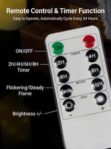 6件/12件/24件 LED電子茶蠟燭，電池供電無焰蠟燭，營造浪漫燭光氛圍，適用於家居裝飾、桌面中心裝飾、生日派對、婚禮裝飾、復活節及其他場合。(黑色) - 黑色 - 查看 9