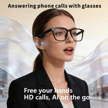SENBONO Intelligent Audio Glasses, Automatically Turn On When The Temple Is Opened, With Artificial Intelligence And Translation Functions, Multifunctional Music Playback, Answering Calls, Touch Control, Open Headphones, Male And Female AI Glasses - View 2