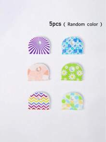 5pcs Floral Pattern Non-Slip Silicone Key Caps, Durable Anti-Slip Key Identification Covers, Suitable For Home, Office And Door Keys, Daily Essentials, Perfect For Families And Roommates, Keep Organized, Great Gift Choice - Multicolor - View 7