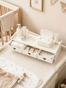 Baby Nursery Desktop Storage Rack With Multiple Drawers, Mini Bed Design, Suitable For Baby Essentials, Toys, Books, Accessories And Montessori Desk - Storage - View 2