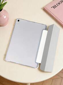 1pc Pink Bow Tablet Case, Compatible With IPad Mini 4/5/6/7/Air/Air2/9.7/10.2/10.5/10.9 (Air4-Air8)/Pro 11/10th Gen/A16/Pro 11 2024, Galaxy A8 Model, Painted Pattern Soft Shell, Tri-Fold Stand, Auto Sleep/Wake, Built-In Pencil Slot, Pencil Not Included - Multicolor - View 5