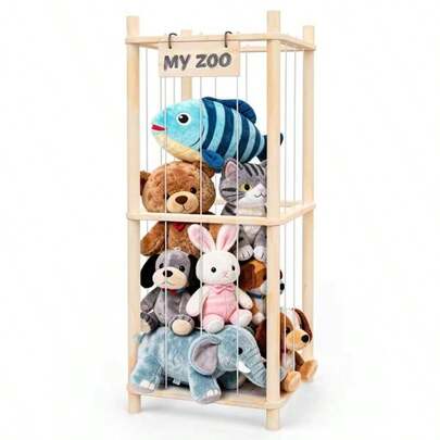 Large Capacity Doll Storage Rack, Wooden Storage Rack, Large Capacity Doll Storage Rack, Easy To Install, Space Saving, Suitable For Game Rooms, Bedrooms, Living Rooms,