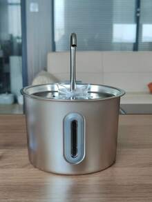 74oz/2.2L Automatic Pet Water Fountain - Stainless Steel Material, USB Powered, With Water Level Window For Easy Monitoring - Suitable For Cats And Puppies - Easy To Clean Base And Interior, Automatic Water Supply - 2.2L - View 14
