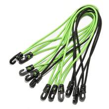 10 buah Tali Pengikat Kargo Lateks 4MM dengan Pengait, Tali Bungee Elastis Pipih untuk Sepeda Motor, Sepeda Listrik, Berkemah, RV, Perjalanan, Bagasi, Koper, Aksesoris Kursi Roda, Paracord - tali elastis - View 2