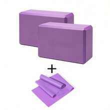 2-Piece Beginner Starter Set, Suitable For Yoga, Stretching And Pilates - Multicolor - View 8