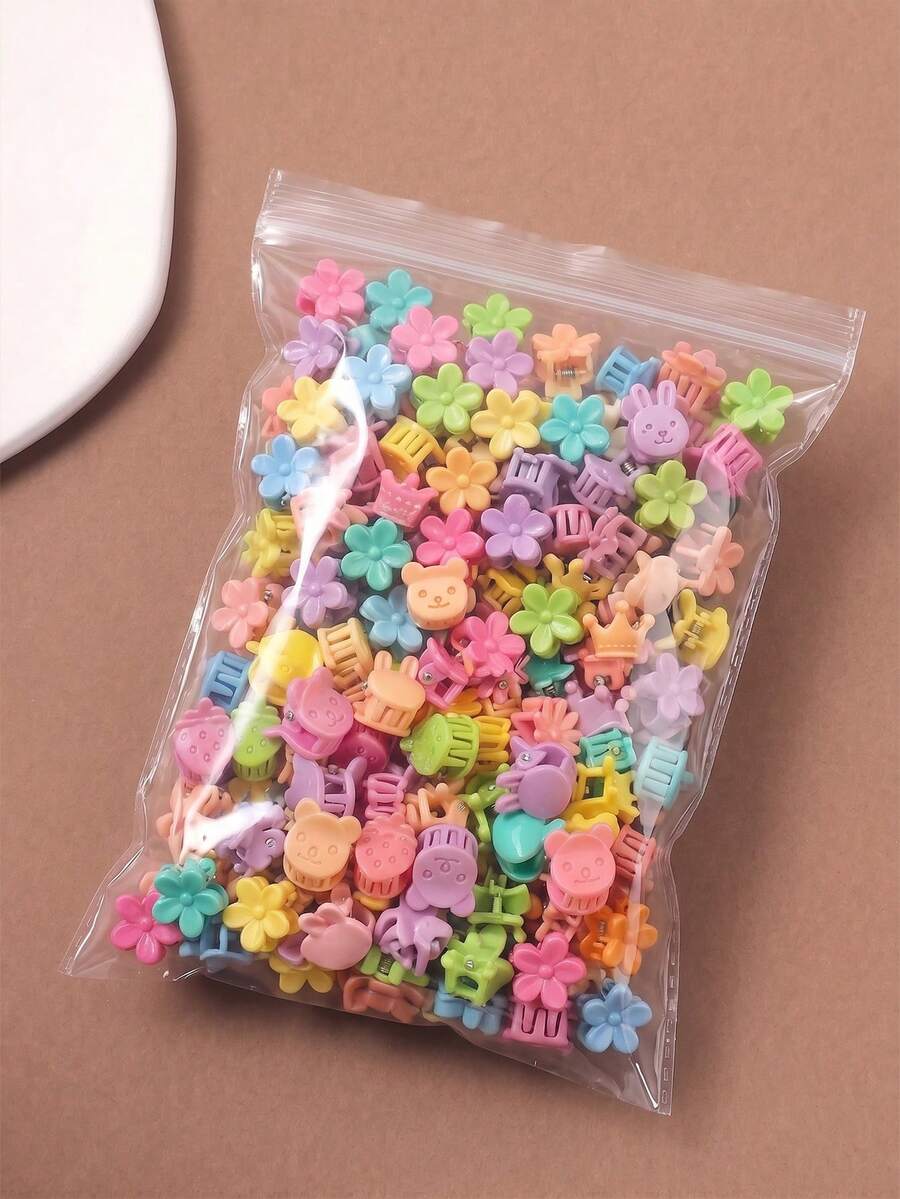 15/20/30/40件多功能迷你髮夾,時尚髮夾,適合女孩,簡單瀏海夾與復古髮夾,髮爪夾,髮針,髮飾,適合女孩度假穿搭 - 彩色 - 查看 1