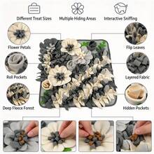 KM-P 1pc Pet Snuffle Mat Floral Grass Landscape Design With Rich Folds For Hiding Treats, Stimulate Olfactory Exploration Ability, Home Pet Interactive Training - Multicolor - View 6