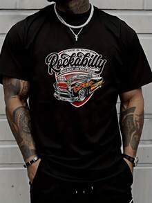 Men T-Shirts - 黑色 - 查看 1