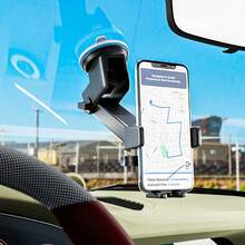 Extendable Long Arm Car Phone Holder, 360° Rotating Suction Cup Navigation Mount, Strong Suction Cup Dashboard Mount, Extended Telescopic Arm Car Phone Holder, Car Interior Driving Accessory - Random Styles - View 2