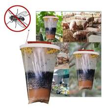 1pcs Hanging Fly Bags, Outdoor Hanging Stable Fly Traps, Fly Control, Reusable, Ideal For Farms, Orchards, And Homes. - Random Color - View 4